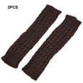 thumbnail image 1 of Baohd Exquisite Craft Leg Warmers Designed To Beautify Curves For Skirts And Combination Long Socks Fiber Knee Socks coffee 42cm 1Set, 1 of 6