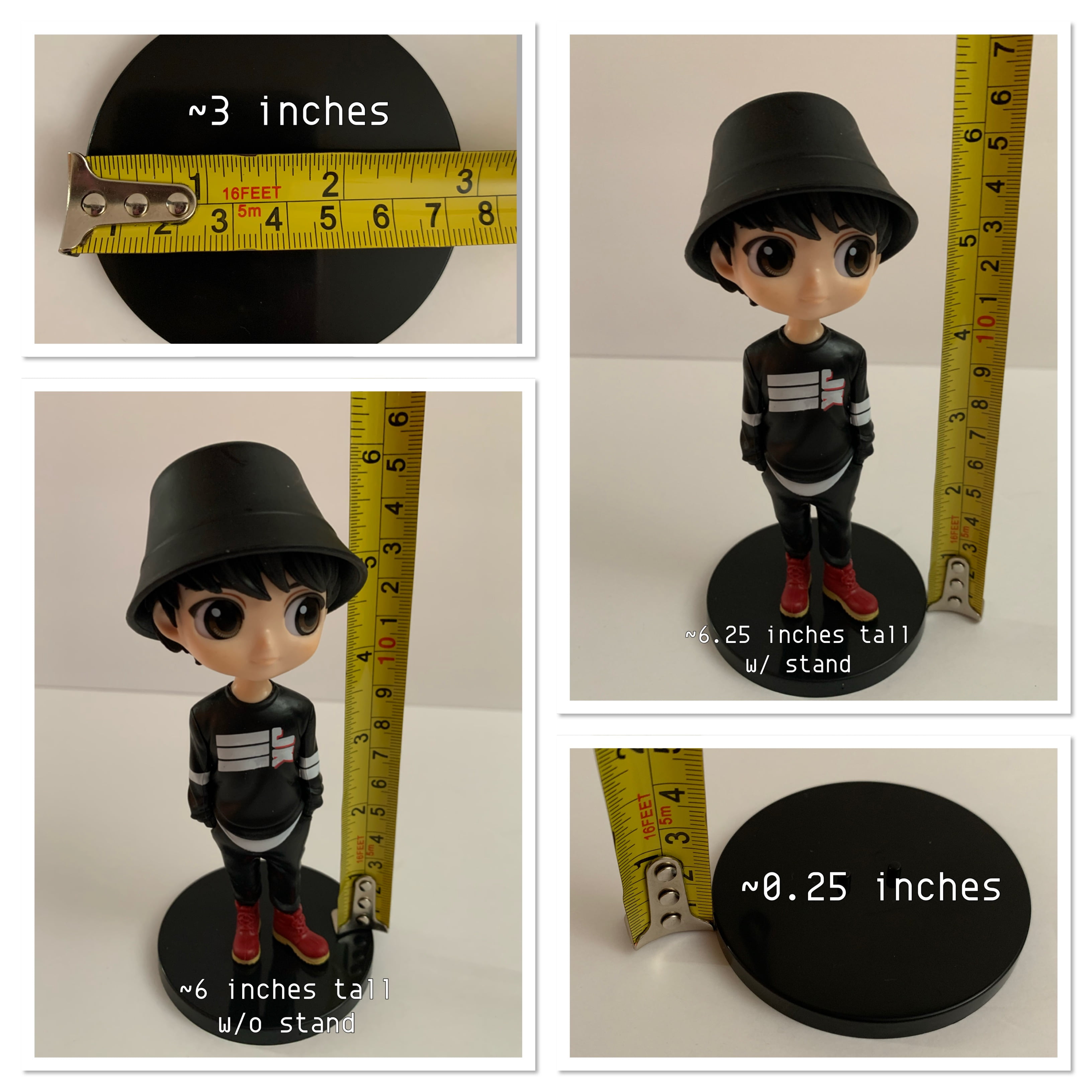 KPOP BTS Bangtan Boys 7 Pcs Fashion Figurines Set, 6-inch