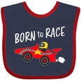thumbnail image 3 of Inktastic Born to Race Red Race Car Boys or Girls Baby Bib, 3 of 4