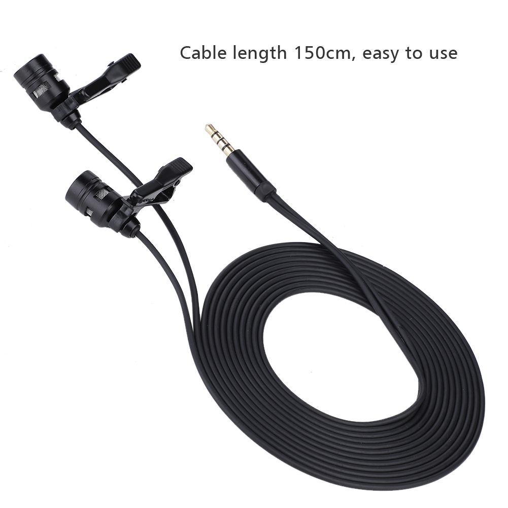 Power Saving Microphone, Capacitor Microphone, Durable Dual Head