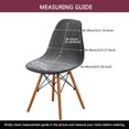 thumbnail image 4 of EcoNesxp Two-piece white shell dining chair set for kitchen and hotel, 4 of 5