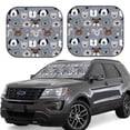 thumbnail image 1 of Fotbe Cute Dog Faces Juego de 2 Piezas de Parasoles para Parabrisas | Bloqueador Solar para Auto | Accesorios Plegables para Protección Solar Interior-Large, 1 of 6