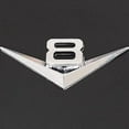 thumbnail image 2 of kanaroous Car Sticker Emblem Badge Easy To Install Cool Style Accessories For Car V8 Badge Decal Stylish V6：Silver, 2 of 6