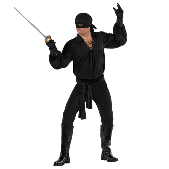 Morph Masked Vigilante Black Men Costume Halloween Costume For Men Black XX-Large