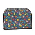 thumbnail image 2 of Haiem Cartoon Space Print Toaster Covers 2 Slice Wide Slot,Bread Dust Cover & Fingerprint Protection,Bread Machine Cover,Appliance Covers, 2 of 7