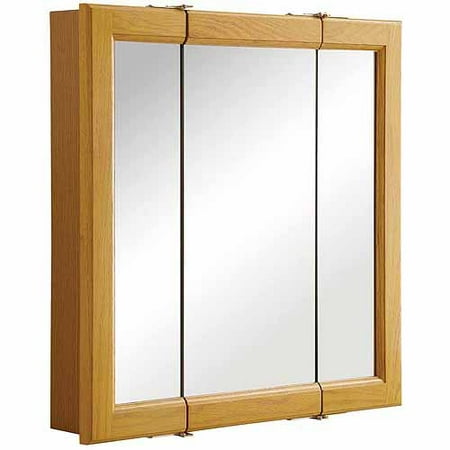 Design House 545277 Claremont Honey Oak Tri-View Medicine ...