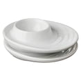 thumbnail image 3 of Küchenprofi Set of 2 White Porcelain Egg Cups with Oval Base – Elegant Holders for Hard or Soft-Boiled Eggs, 3.5" x 4", 3 of 4