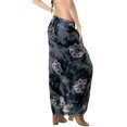 thumbnail image 6 of HAPPY BAY Women's Beachwear Summer Bikini Wraps Beach Wrap Swimwear Coverups Sarong Swim Cover up Skirt Bathing suit Swimsuit Pareo for Women One Size Floral, Black, 6 of 6