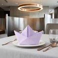thumbnail image 2 of Unique Bargains 12Pcs  Washable Reusable Party Cloth Napkins Light Purple 17x17inch, 2 of 6