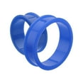 thumbnail image 3 of Supersize Flexible Silicone Double Flared Ear Gauge Tunnel Plug Earrings, 3 of 9