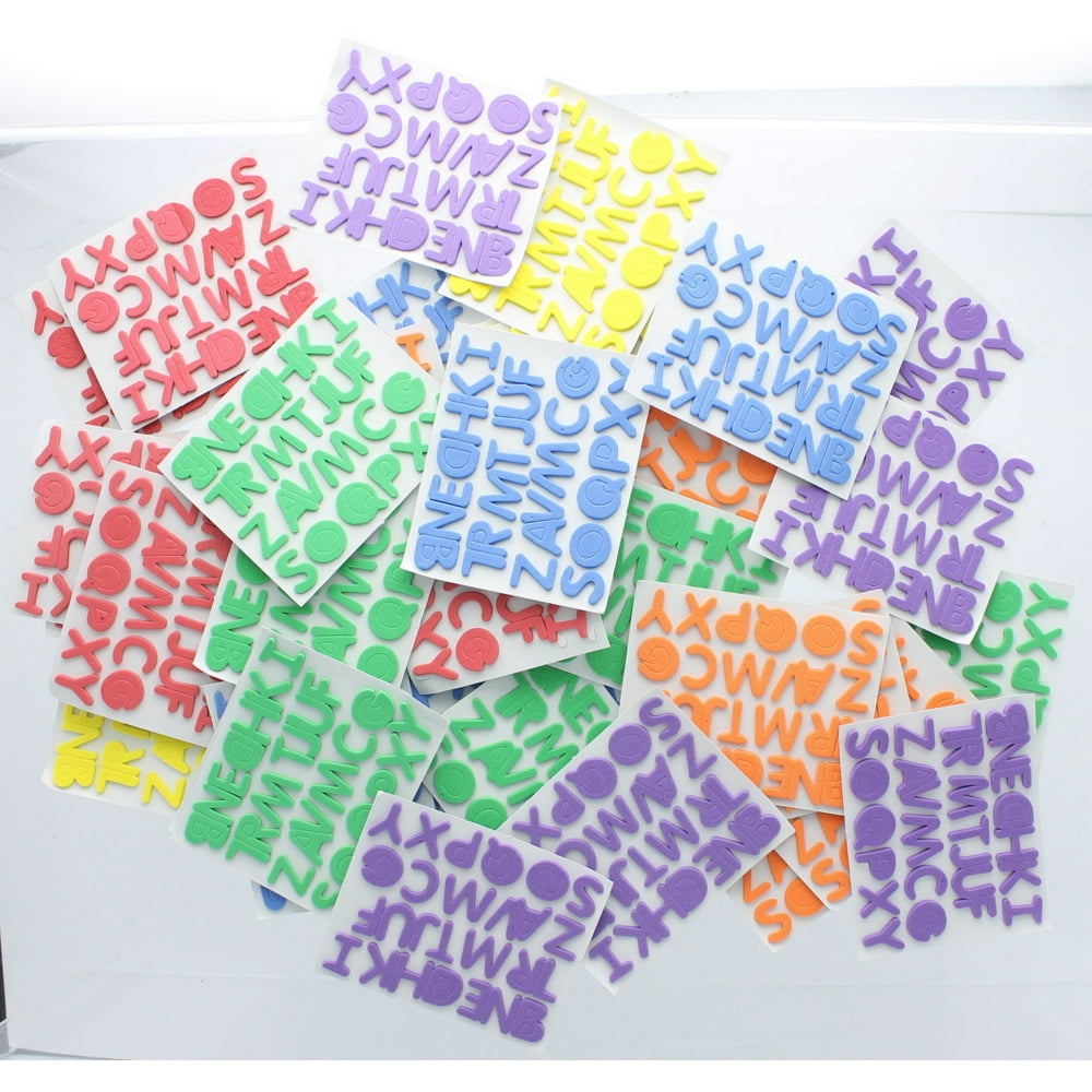 Adhesive Foam Letters 1/2" Craft Supplies 1040 Pieces Walmart