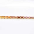 thumbnail image 7 of 14 Karat Yellow Gold Plated 5X3 MM Octagon Rainbow Gemstones Pride Tennis Line Bracelet Rainbow Lab Sapphire Tennis Bracelet, Silver rainbow sapphire tennis bracelet, Ombre Bracelet For Women, 7 of 7