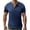 Dark Blue, variant on AHTJRT Men's Classic Short Sleeve Lightweight Button Cotton Henley Casual T-Shirt Top Dark Blue M