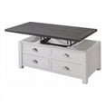 thumbnail image 3 of Home Square 2 Piece Set with Lift Top Coffee Table & End Table in White and Gray, 3 of 12