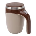 thumbnail image 3 of Taza de café automática con agitación magnética, a batería, con agitación automática, taza mezcladora eléctrica con revestimiento de acero inoxidable, color marrón, 3 of 14
