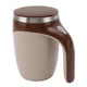 thumbnail image 3 of Taza de café automática con agitación magnética, a batería, con agitación automática, taza mezcladora eléctrica con revestimiento de acero inoxidable, color marrón, 3 of 14