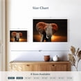 thumbnail image 4 of Elephant Stock Kenyan Elephant Wall Art - Horizontal Canvas Wall Art - Living Room Wall Decor - Animal Canvas - Gray And Orange Decor - 12" x 8", 4 of 8