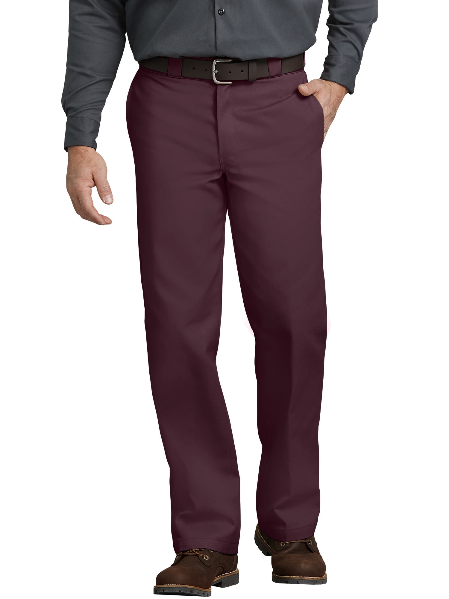 Pants Mens Pleated Pants | Red 