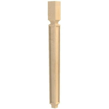 Mission Three Light Island - Brown Wood 3 Inch Square x 35.25 Inch Height Mission Island Column - Red Oak 01510204AK1