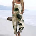 thumbnail image 5 of Women's Vintage Floral Overalls, Cotton Boho Casual Floral Bib Jumpsuit, Summer Baggy Adjustable Strap Romper, Adjustable Strap Casual Overall Pants with Pockets, Beach Vacation,PurpleS, 5 of 6