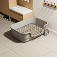 thumbnail image 6 of Dog Potty Tray with High Sides for Small Medium Dogs, Dog Litter Pan, Litter Box with Low Entry, Easy to Clean, Anti-Splashing, 16.5"x12"x4.7" (1PC, Gray, M), 6 of 6