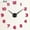 Red, variant on Ame Modern Frameless Large DIY Wall Clock 3D Wall Watch Mirror Big Numbers for Home Office Decorations Gift