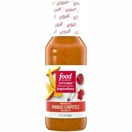 (2 Pack) Food Network Kitchen Inspirations Mexican Style Mango Chipotle Vinaigrette, 12 fl oz (Best Item At Chipotle)