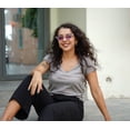 thumbnail image 3 of Gafas de Sol FEISEDY Pequeñas Ojo de Gato Vintage Cuadradas para Mujer B2291, 3 of 7