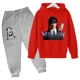 thumbnail image 3 of Nueva sudadera con capucha y pantalones de primavera y otoño de Wednesday Addams para niños, 2 piezas, trajes de 2 a 14 años, ropa de calle para niños y niñas, ropa de bebé para niños, 3 of 5