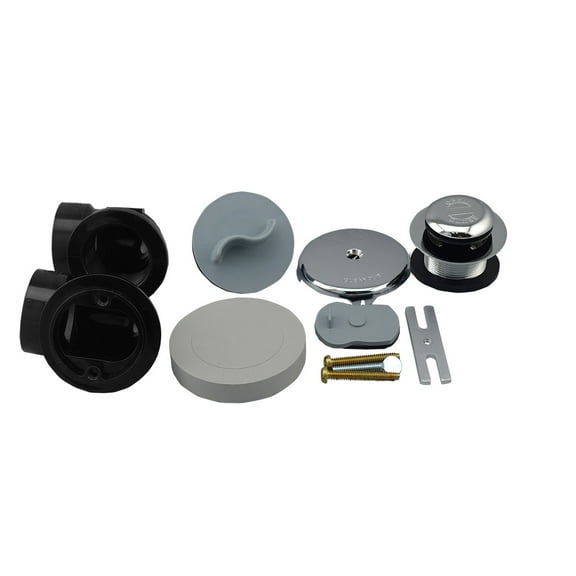 Proflo Pfwo321 1-1/2" Brass Toe Tap Tub Drain Kit - - Chrome