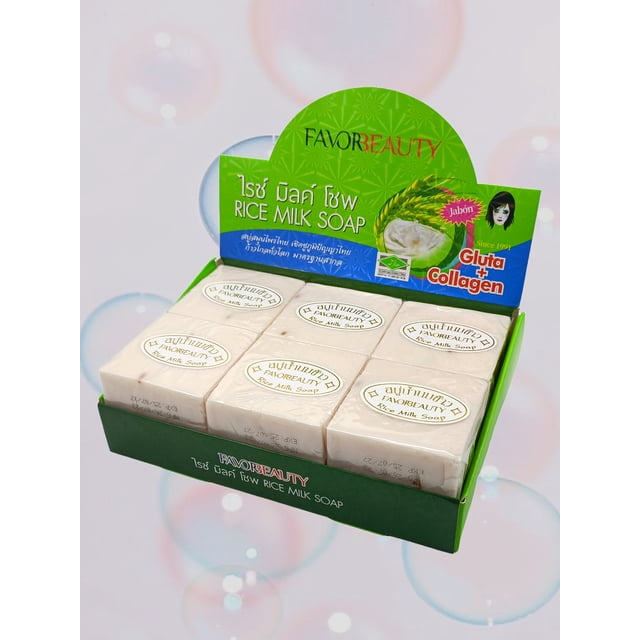 Paquete de 12 Jabones de Arroz FAVOR BEAUTY