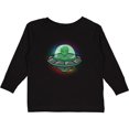thumbnail image 3 of Inktastic Spaceship Funny Alien Outer Space Boys or Girls Long Sleeve Toddler T-Shirt, 3 of 5