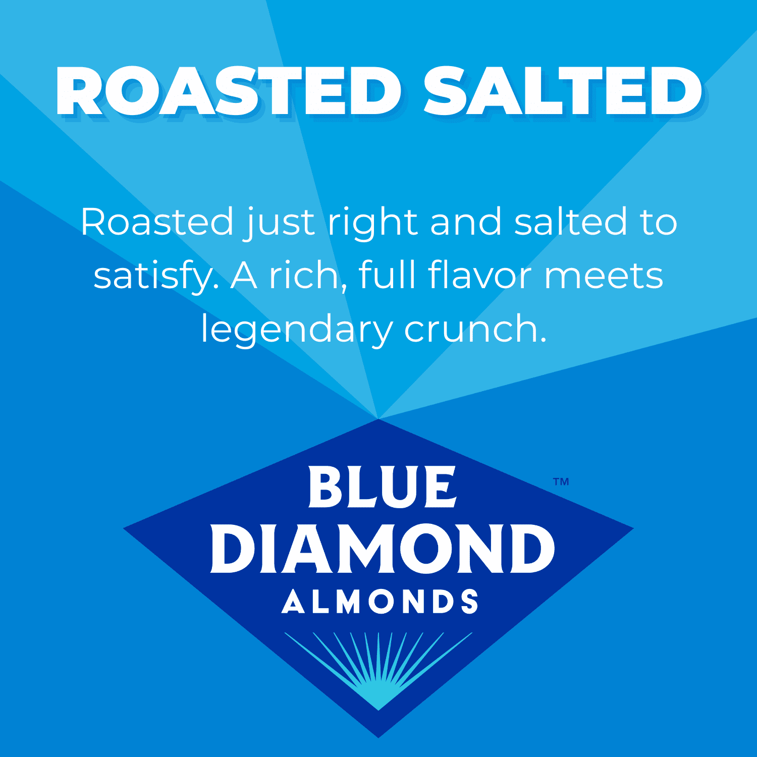 (6 pack) Blue Diamond Almonds, Roasted Salted Flavored Snack Nuts Perfect for Snacking, 14 oz