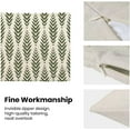 thumbnail image 6 of Green Stripe Throw Pillow Covers 18x18 Inch Set of 2, Outdoor Boho Leaf Decoration Throw Pillow Covers Decorative Rhombus Outdoor Cushion Cover for Sofa Couch Farmhouse Room Bed Decor, 6 of 7