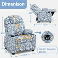 thumbnail image 6 of MCombo Big Kids Recliner for Ages 3+, Child Reclining Chair with Cup Holders, Fabric, Camouflage, 6 of 12