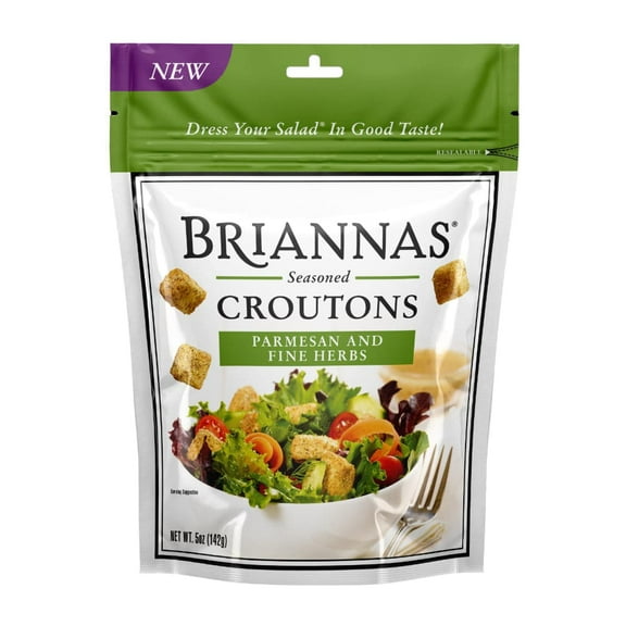 Briannas Seasoned Parmesan and Fine Herbs Croutons 5 oz
