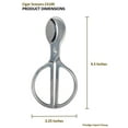 thumbnail image 3 of Stainless Steel Cigar Scissors w/ Black PVC Leather Pouch, 3 of 8