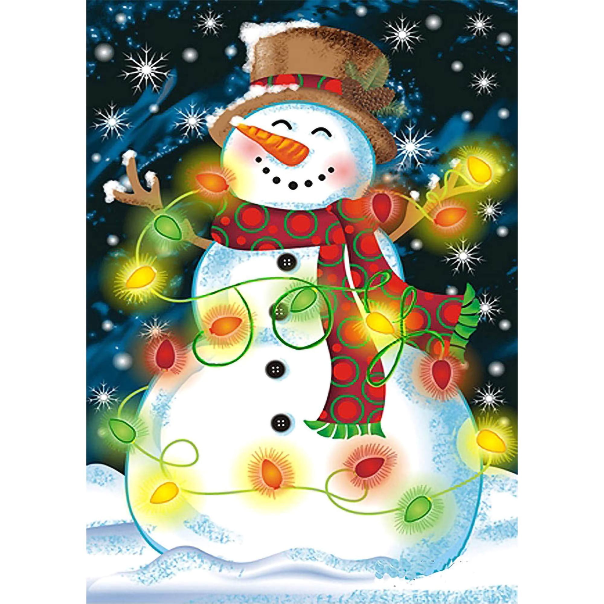 Xmas Santa Claus Snowman Diamond Painting 5D DIY Embroidery Cross Stitch Art 