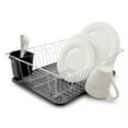 thumbnail image 3 of Better Chef 16 Inch Chrome Plated Metal Dish Rack with Drain Tray DR-1603, 3 of 5