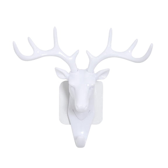 BCMMKLPP Heavy Duty Deer Wall Hook – Rustic Single Key and Coat Hanger Rack for Entryway, Bathroom, Kitchen, or Living Room – Vintage Decorative Antler Design