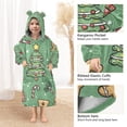 thumbnail image 3 of FORMRS Wearable Blanket Hoodie with Sleeves for Kids Cozy Flannel Sweatshirt, Christmas Cookies, 3 of 7
