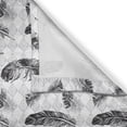 thumbnail image 3 of Ambesonne Feather Kitchen Curtains, Grunge Geometric Gothic, 55"x45", Pale Grey Black White, 3 of 3