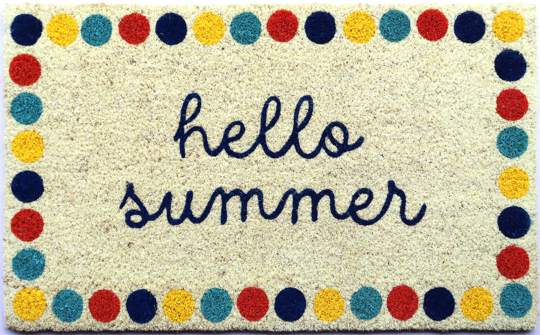 Mainstays Hello Summer Coir Fiber Doormat