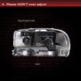 thumbnail image 4 of For GMC Sierra Yukon 99-07 4Pcs Black Housing Amber Headlights+Bumper Lamp, 4 of 5