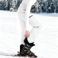 thumbnail image 4 of Ski Pants Womens Fleece Lined Waterproof Insulated Softshell Winter Thermal Windproof Hiking Snowboard Pants Pockets White 3XL, 4 of 8