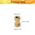 thumbnail image 2 of Wekity Knurled Insert Nuts, Female Thread Brass Embedment Nut M2.5x6mm H x 3.8mm OD Heat Set Insert Nut for Printing 3D Printer and More Projects 40Pcs-0621, 2 of 5