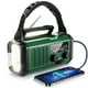 thumbnail image 1 of Radio de Emergencia 10000mAh con Manivela - NOAA/AM/FM, Linterna, SOS, Cargador Solar para Teléfono | Batería Recargable, Brújula, Ideal para Exteriores y Emergencias, 1 of 5