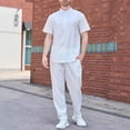 thumbnail image 1 of Ensemble Décontracté Mode Homme Confortable Manches Courtes Col Rabattu, 1 of 3