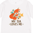 thumbnail image 4 of Inktastic My Tia Loves Me Fox Niece Nephew Boys or Girls Long Sleeve Toddler T-Shirt, 4 of 5