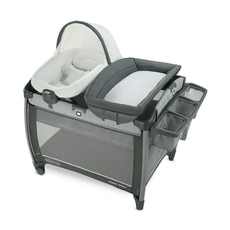 Graco Pack 'n Play Quick Connect Portable Seat DLX Playard featuring Rapid Remove